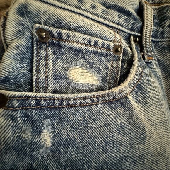 Y2K Abercrombie & Fitch High Rise Mom Jean 24 / 00R Acid Wash - Picture 6 of 10
